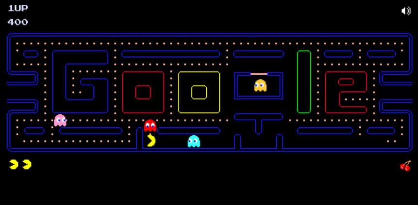 Play Pacman 30th Anniversary Google Doodle Game
